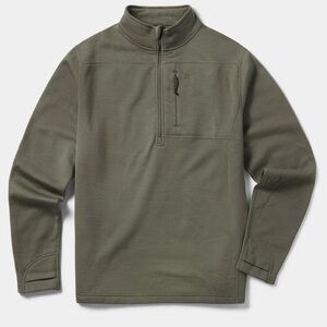 Duck Camp Barnburner Quarter Zip in Moss